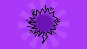 pop art speech bubble animation hd - Powered by Shutterstock - Get 15% off with code: PIKWIZARD15