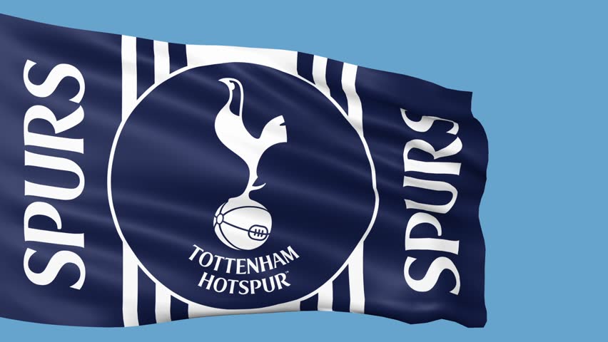 Tottenham Hotspur Flag Is Waving Stock Footage Video 100 Royalty Free 1009279472 Shutterstock
