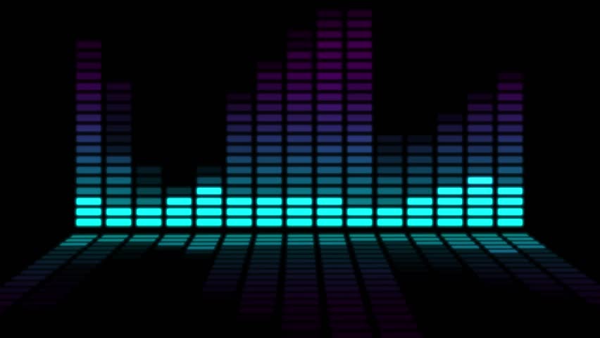 Moving bars of colorful audio equalizer  Royalty-Free Stock Footage #1009294769