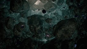 Asteroids in space. 4K.  - Powered by Shutterstock - Get 15% off with code: PIKWIZARD15