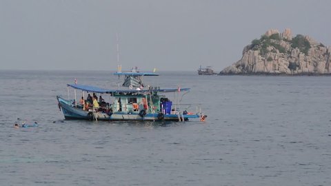 Thailand Ko Tao Island  pier ferry 18.02.2018