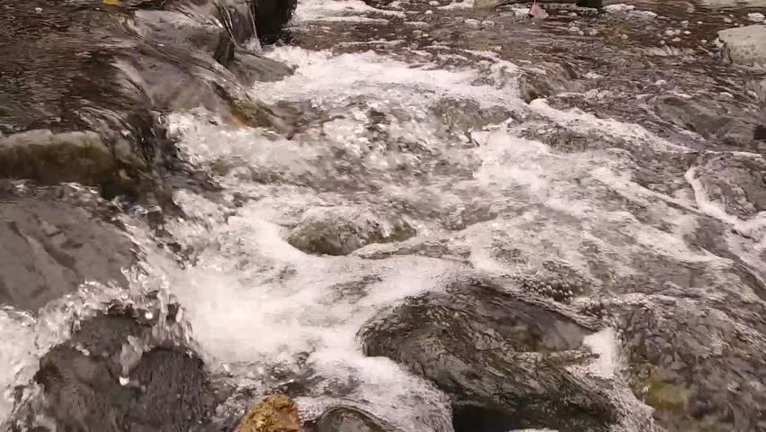 Stream with bubbles