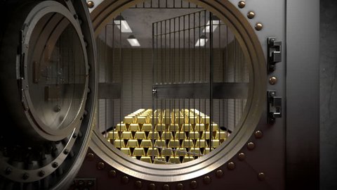 3D-animation with the image of the gold vault.