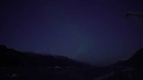 Northern lights in greenland 