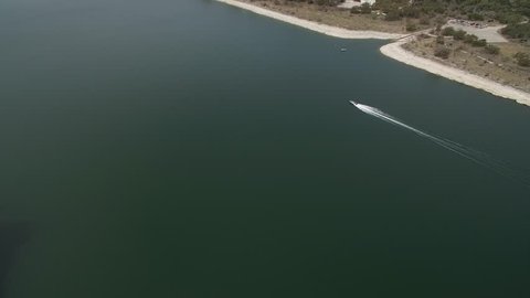 Colorado River at Lake Travis Stockvideo