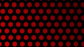 Red hexagonal geometric abstract background for the backdrop of celebrations or events and about the video work.