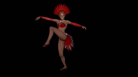  girl dancing cancan,loop,animation,transparent background

