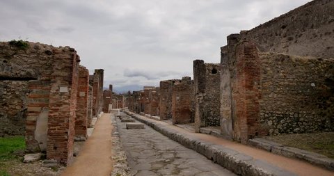 Ruins of Pompei, Italy. Archeological park near Naples.