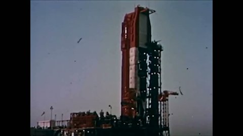 CIRCA 1964 - Inclement weather postpones the Gemini II launch.