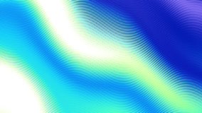 Moving and vibrating horizontal blue strips. Abstract screensaver for video. Looping footage.