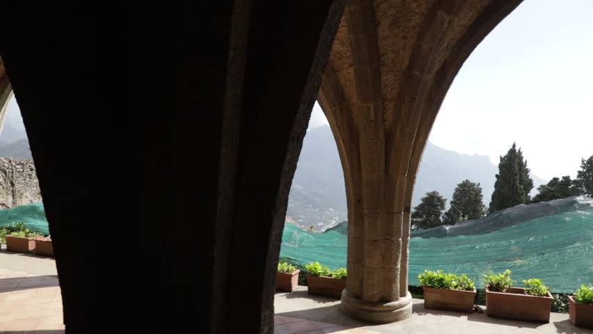 Ravello, Salerno Italy. 04/2018. Villa Cimbrone. villa where they filmed the film "Sissi"