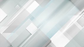 Blue and grey tech geometric abstract motion background with squares. Seamless looping. Video animation Ultra HD 4K 3840x2160