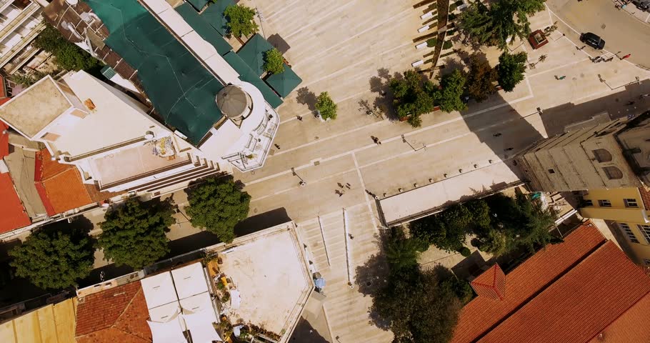 Aerial footage of Kozani, Greece