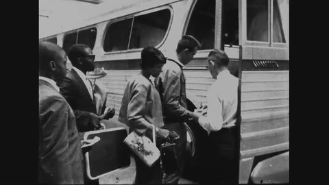 CIRCA 1960s - Civil Rights Activists are arrested in Montgomery, Alabama for protesting segregation, led by Reverend Martin Luther King Jr.