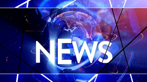 Broadcast transmitter Graphics Breaking News growth page animation News weather world News presentation three different themes Animation of Broadcast news earth globe opening led Intro title animation