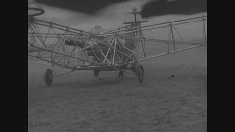 CIRCA 1957 - The development of helicopters and airplanes in the 1920s.