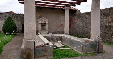 Ruins of Pompei, Italy. Archeological park near Naples.