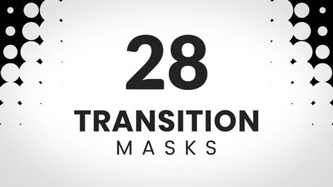 28 transition masks. Dotted texture. Can be used for trendy business presentation and custom slides revealing animation.