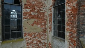 Aerial of Ruined Chapel Windows and Walls - Powered by Shutterstock - Get 15% off with code: PIKWIZARD15