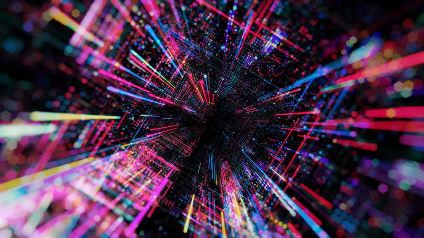 Abstract digital abstract virtual city. Scanning city for hackers attack concept. Software developer, programming, binary computer code with technology and connection concept. 3D render 4K loop Royalty-Free Stock Footage #1009481180