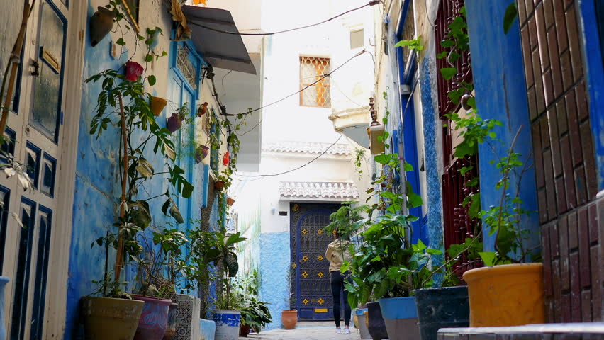 Small Street in Tangier Morocco