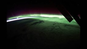 September 28, 2017: Planet Earth seen from the International Space Station with Spectacular Aurora Borealis over Canada, Time Lapse 4K. Images courtesy of NASA Johnson Space Center 