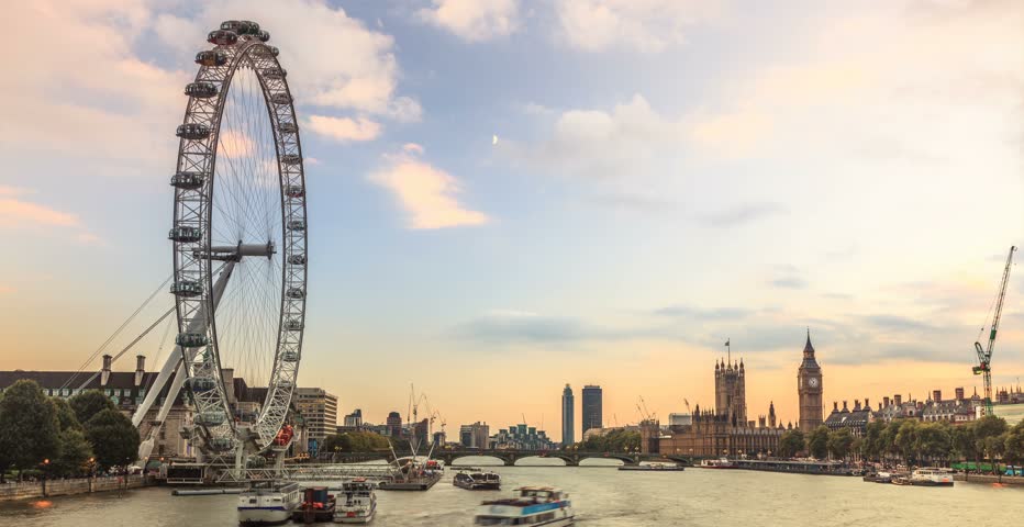 6k timelapse of Westiminster from day to night, London, UK Royalty-Free Stock Footage #1009510649