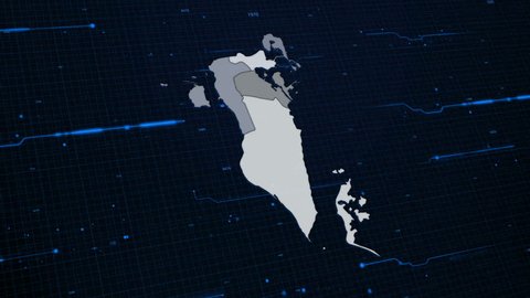Bahrain Network Map Stock Footage Video (100% Royalty-free) 1009520603 ...