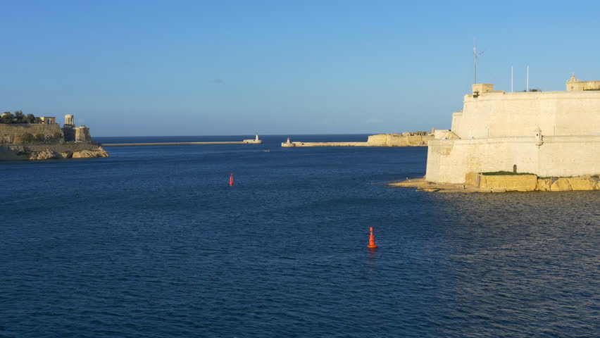 Fort St. Angelo. Valletta. This overlooks the entrance to the Grand Harbour in Valletta, Malta