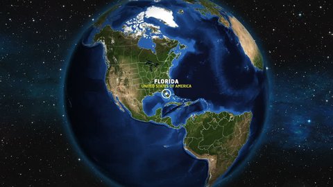  FLORIDA Map USA - Earth Zoom
