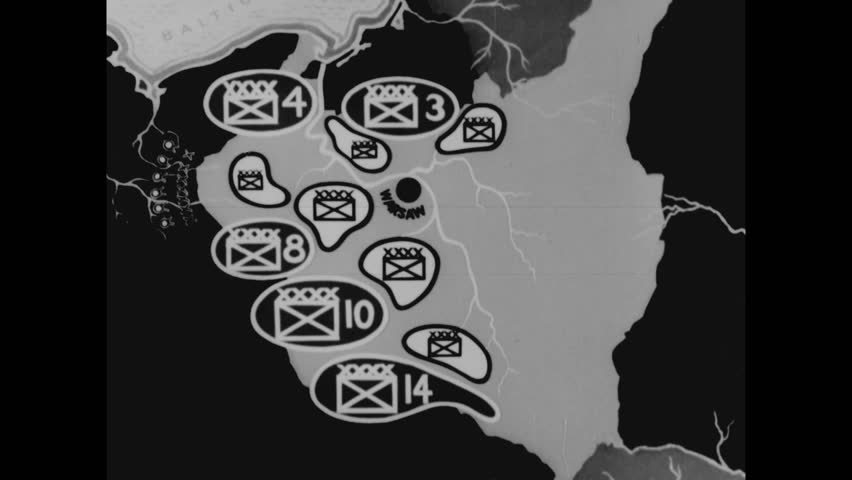 CIRCA 1943 - The Nazi German Army advances throughout Poland and surrounds Warsaw in September 1939.