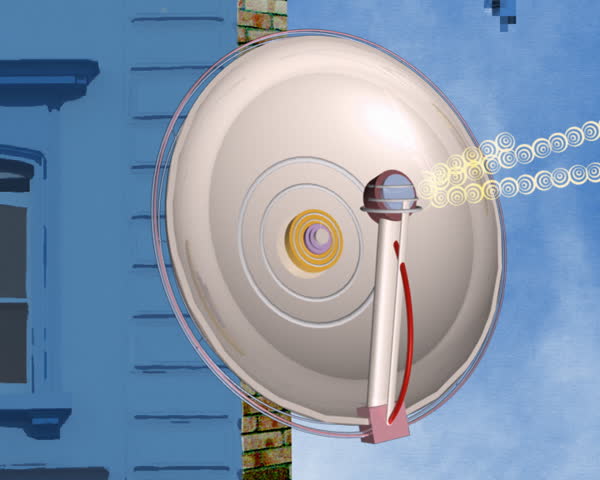 satellite on the side of a building
