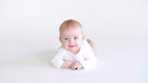 Cute Little Baby On White Background Stock Photo 1518079166 | Shutterstock