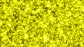 Yellow abstract animated artistic background with moving chaotic gradient structures computer rendering