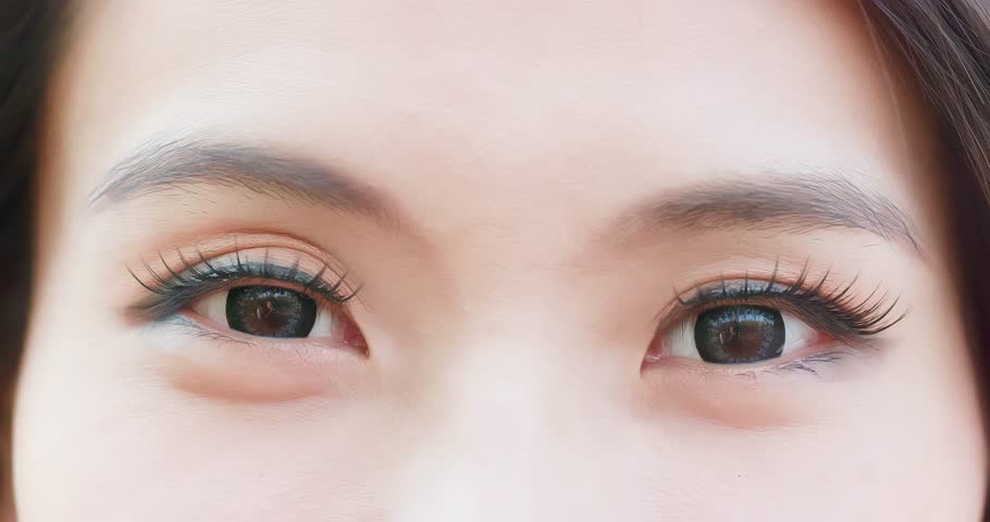 close up of woman eyes for your concept