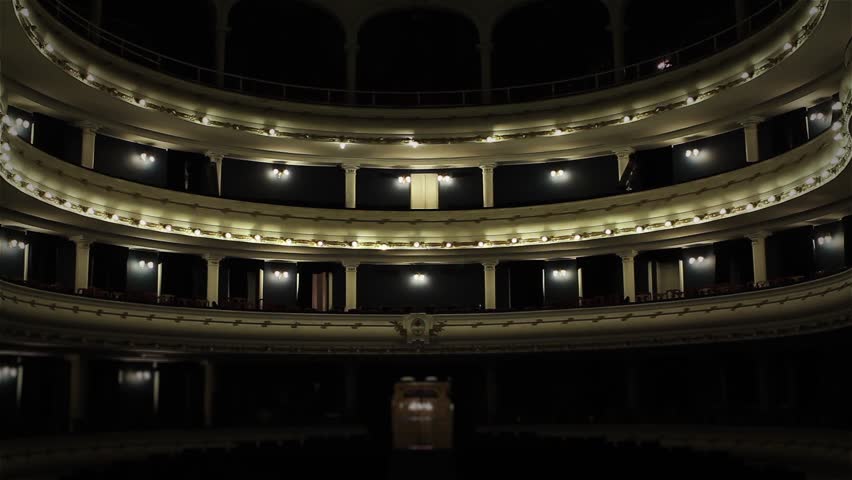 The San Martin Theater Interior in San Miguel de Tucuman, Argentina. 