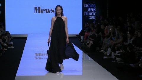 Supermodels present Haute Couture fashion by Mews on the runway during Tel Aviv Israel Fashion Week Tel Aviv Israel, March 13, 2018