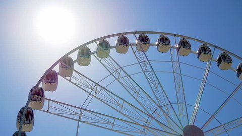 Carnival Ferris Wheel in Louisville Kentucky.  : film stockowy