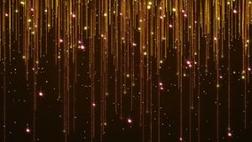 Glittering Particle Streaks Seamless Looping | Raining Glowing Glitter Particles Seamless Looping Motion Background Animated Video Backdrop Loop 