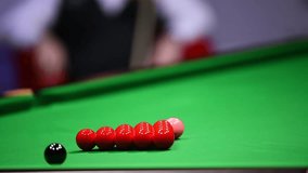 Detail clip during a snooker game
