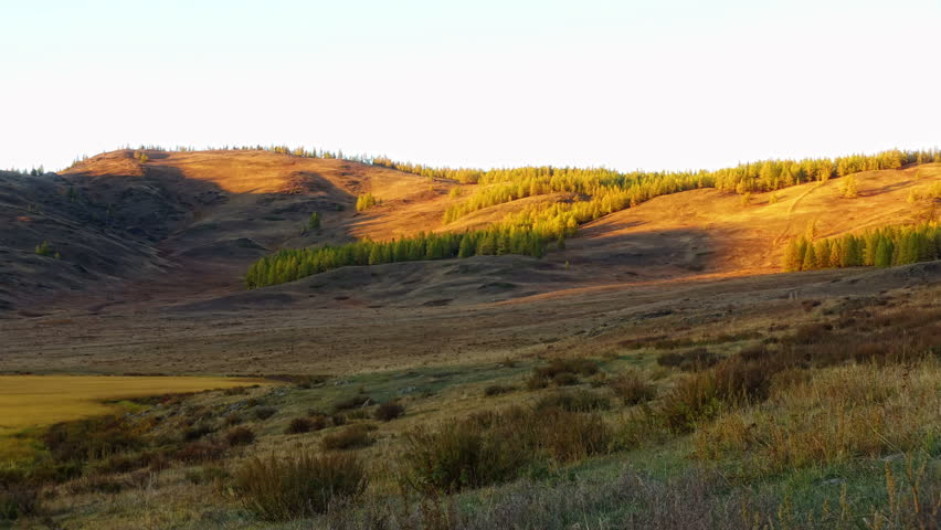 time-lapse, sunset over the ridge