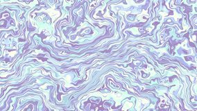 Moving random psychedelic waves. Abstract screensaver for video. Looping footage.