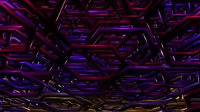 Torus flow connected animation background