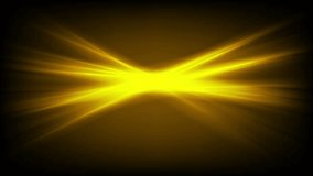 Abstract bright yellow glowing stripes video animation. Seamless loop. Fantasy luminous motion design Ultra HD 4K 3840x2160