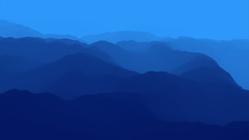 Grand colorfully unreal magic fictional above in fog over land of canyons, rivers, peaks.