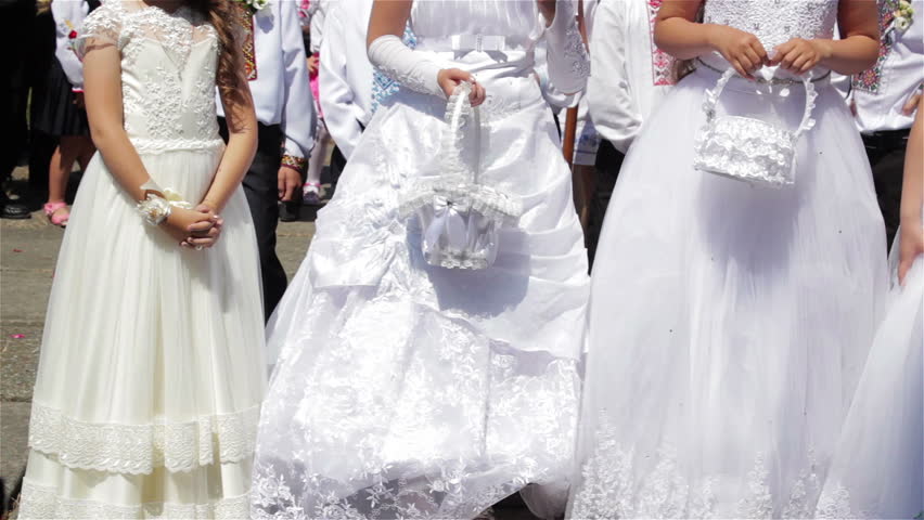 white frock for holy communion