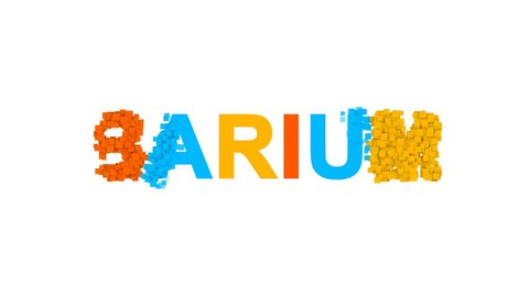 Element Periodic Table Barium Letters Different Stock Footage Video ...