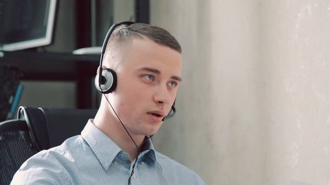 Call center operator is tired of talking to people asking stupid questions