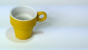 hand writes near yellow cup of coffee the inscription coffee with coffee - Powered by Shutterstock - Get 15% off with code: PIKWIZARD15