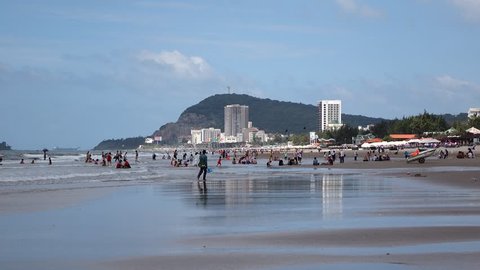 May 2015 - Vung Tau city and coast, Vietnam. Vung Tau is a famous coastal city in the South of Vietnam.
